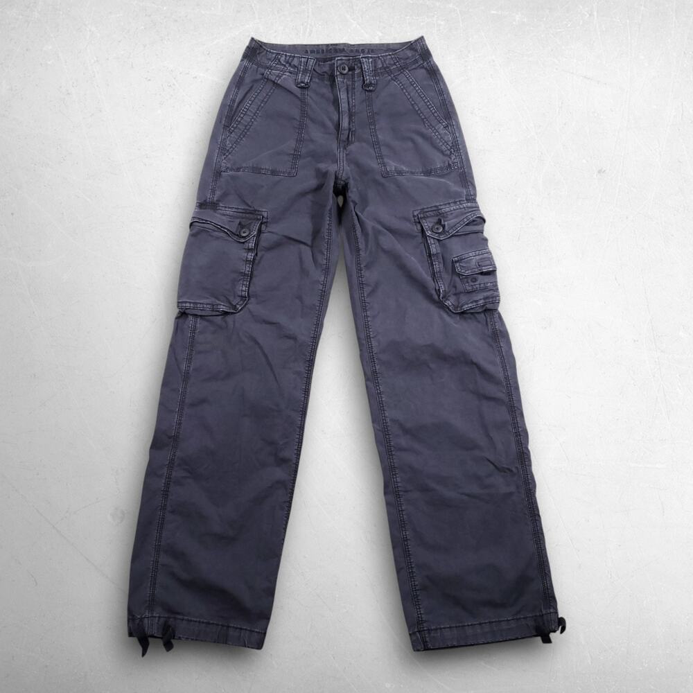American Eagle Outfitters Dark Navy Straight Leg Cargo Pants